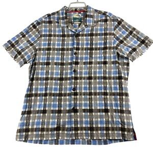 Men's Tommy Bahama Modern Island Fit Silk/Cotton Blend‎ Button Down Large